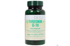 Sie sehen eine Packung Bios l-threonin + Q-10 100 Kapseln, Produktbild: 01 Bios l-threonin + Q-10 100 Kapseln, A-Nr.: 3892298 - 01