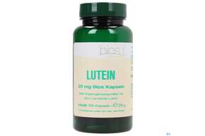 Sie sehen eine Packung Bios Lutein 20mg 100 Kapseln, Produktbild: 01 Bios Lutein 20mg 100 Kapseln, A-Nr.: 3892364 - 01