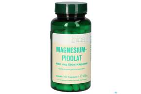 Sie sehen eine Packung Bios Magnesiumpidolat 402mg 100 Kapseln, Produktbild: 01 Bios Magnesiumpidolat 402mg 100 Kapseln, A-Nr.: 5569549 - 01