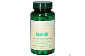 Sie sehen eine Packung Bios Mango 400mg 100 Kapseln, Produktbild: 01 Bios Mango 400mg 100 Kapseln, A-Nr.: 4078766 - 01