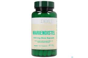 Sie sehen eine Packung Bios Mariendistel 500mg 100 Kapseln, Produktbild: 01 Bios Mariendistel 500mg 100 Kapseln, A-Nr.: 3892507 - 01
