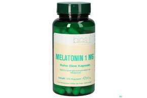 Sie sehen eine Packung Bios Melatonin Ruhe 1mg 100 Kapseln, Produktbild: 01 Bios Melatonin Ruhe 1mg 100 Kapseln, A-Nr.: 4246991 - 01