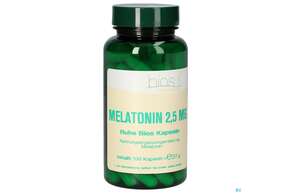 Sie sehen eine Packung Bios Melatonin Ruhe 2,5mg 100 Kapseln, Produktbild: 01 Bios Melatonin Ruhe 2,5mg 100 Kapseln, A-Nr.: 4247039 - 01