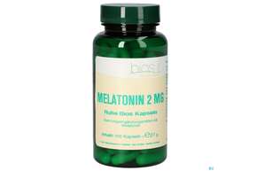 Sie sehen eine Packung Bios Melatonin Ruhe 2mg 100 Kapseln, Produktbild: 01 Bios Melatonin Ruhe 2mg 100 Kapseln, A-Nr.: 4247022 - 01