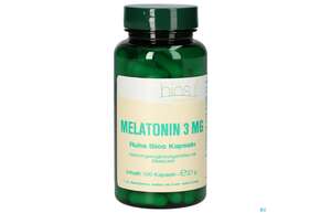 Sie sehen eine Packung Bios Melatonin Ruhe 3mg 100 Kapseln, Produktbild: 01 Bios Melatonin Ruhe 3mg 100 Kapseln, A-Nr.: 4247045 - 01