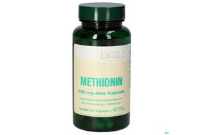 Sie sehen eine Packung Bios Methionin 500mg 100 Kapseln, Produktbild: 01 Bios Methionin 500mg 100 Kapseln, A-Nr.: 4247335 - 01