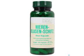 Sie sehen eine Packung Bios Nieren-blasen-schutz 100 Kapseln, Produktbild: 01 Bios Nieren-blasen-schutz 100 Kapseln, A-Nr.: 3892602 - 01