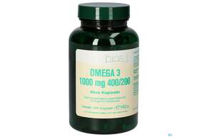 Sie sehen eine Packung Bios Omega 3 1000mg 400/200 100 Kapseln, Produktbild: 01 Bios Omega 3 1000mg 400/200 100 Kapseln, A-Nr.: 4341519 - 01