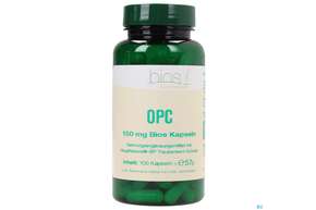 Sie sehen eine Packung Bios Opc 150mg 100 Kapseln, Produktbild: 01 Bios Opc 150mg 100 Kapseln, A-Nr.: 3892625 - 01