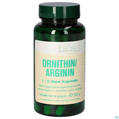 Bios Ornithin/arginin 1:2 100 Kapseln, A-Nr.: 4247128 - 02