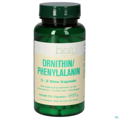 Bios Ornithin/phenylalanin 3:2 100 Kapseln, A-Nr.: 4247134 - 02