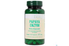 Sie sehen eine Packung Bios Papaya Enzym 100 Kapseln, Produktbild: 01 Bios Papaya Enzym 100 Kapseln, A-Nr.: 4078826 - 01