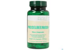 Sie sehen eine Packung Bios Preiselbeerkren 100 Kapseln, Produktbild: 01 Bios Preiselbeerkren 100 Kapseln, A-Nr.: 4185806 - 01