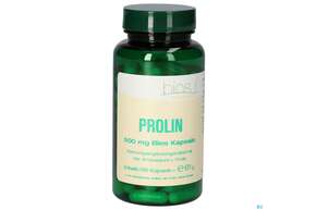 Sie sehen eine Packung Bios Prolin 500mg 100 Kapseln, Produktbild: 01 Bios Prolin 500mg 100 Kapseln, A-Nr.: 4247312 - 01