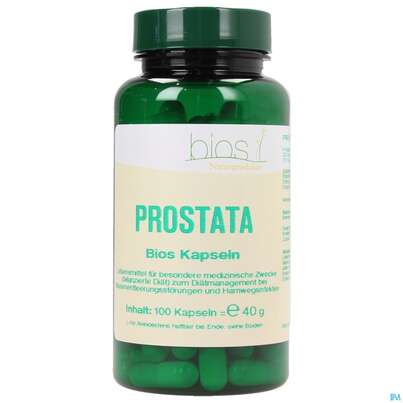 Sie sehen eine Packung Bios Prostata 100 Kapseln, Produktbild: 02 Bios Prostata 100 Kapseln, A-Nr.: 3892720 - 02