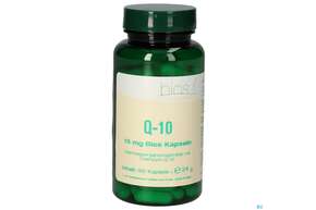Sie sehen eine Packung Bios Q-10 15mg 100 Kapseln, Produktbild: 01 Bios Q-10 15mg 100 Kapseln, A-Nr.: 3892795 - 01
