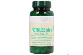 Sie sehen eine Packung Bios Rotklee Plus 100 Kapseln, Produktbild: 01 Bios Rotklee Plus 100 Kapseln, A-Nr.: 3893062 - 01