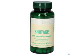 Sie sehen eine Packung Bios Shii Take 400mg 100 Kapseln, Produktbild: 01 Bios Shii Take 400mg 100 Kapseln, A-Nr.: 4049196 - 01
