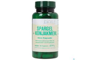 Sie sehen eine Packung Bios Spargel + Konjakmehl 99 Kapseln, Produktbild: 01 Bios Spargel + Konjakmehl 99 Kapseln, A-Nr.: 3893228 - 01