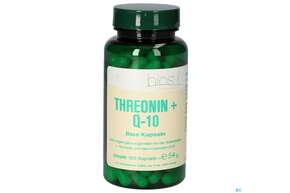 Sie sehen eine Packung Bios Threonin + Q10 100 Kapseln, Produktbild: 01 Bios Threonin + Q10 100 Kapseln, A-Nr.: 4247080 - 01