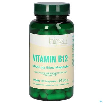 Bios Vitamin B12 5000 μg 100 Kapseln, A-Nr.: 5581409 - 02