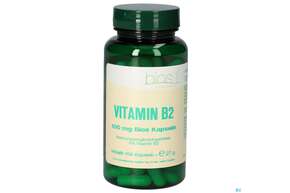 Sie sehen eine Packung Bios Vitamin B2 100mg 100 Kapseln, Produktbild: 01 Bios Vitamin B2 100mg 100 Kapseln, A-Nr.: 5303018 - 01