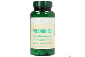 Sie sehen eine Packung Bios Vitamin B6 3,6mg 100 Kapseln, Produktbild: 01 Bios Vitamin B6 3,6mg 100 Kapseln, A-Nr.: 3893441 - 01