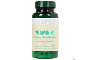 Sie sehen eine Packung Bios Vitamin B9 900 µg 100 Kapseln, Produktbild: 01 Bios Vitamin B9 900 µg 100 Kapseln, A-Nr.: 4246844 - 01