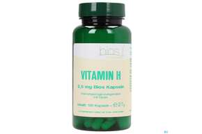Sie sehen eine Packung Bios Vitamin H 2,5mg 100 Kapseln, Produktbild: 01 Bios Vitamin H 2,5mg 100 Kapseln, A-Nr.: 4016268 - 01
