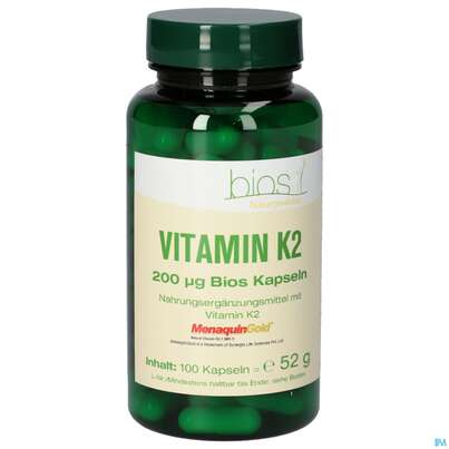 Bios Vitamin K2 200mcg 100 Kapseln, A-Nr.: 5303024 - 01