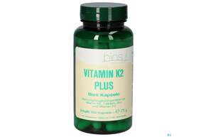 Sie sehen eine Packung Bios Vitamin K2 Plus 100 Kapseln, Produktbild: 01 Bios Vitamin K2 Plus 100 Kapseln, A-Nr.: 4341502 - 01
