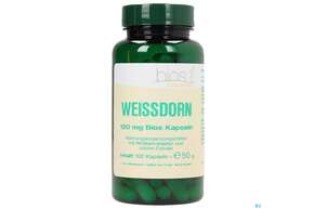 Sie sehen eine Packung Bios Weißdorn 120mg 100 Kapseln, Produktbild: 01 Bios Weißdorn 120mg 100 Kapseln, A-Nr.: 4078789 - 01
