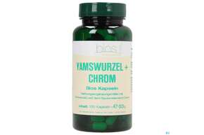 Sie sehen eine Packung Bios Yamswurzel + Chrom 100 Kapseln, Produktbild: 01 Bios Yamswurzel + Chrom 100 Kapseln, A-Nr.: 3893642 - 01