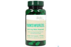 Sie sehen eine Packung Bios Yamswurzel 100 Kapseln, Produktbild: 01 Bios Yamswurzel 100 Kapseln, A-Nr.: 3893636 - 01