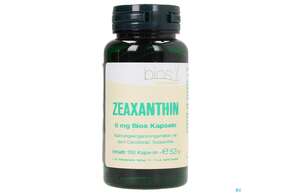Sie sehen eine Packung Bios Zeaxanthin 6mg 100 Kapseln, Produktbild: 01 Bios Zeaxanthin 6mg 100 Kapseln, A-Nr.: 3893659 - 01