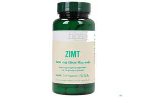 Sie sehen eine Packung Bios Zimt 100 Kapseln, Produktbild: 01 Bios Zimt 100 Kapseln, A-Nr.: 3893671 - 01