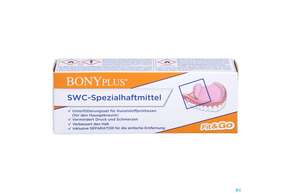 Sie sehen eine Packung Bony Plus Swc Spezialhaftmittel 1st, Produktbild: 01 Bony Plus Swc Spezialhaftmittel 1st, A-Nr.: 2038076 - 01
