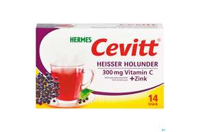 Sie sehen eine Packung Cevitt Heisser Holunder Btl 14st, Produktbild: 01 Cevitt Heisser Holunder Btl 14st, A-Nr.: 3157021 - 01