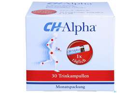 Sie sehen eine Packung Ch-alpha Trink-ampullen 25ml 30st, Produktbild: 01 Ch-alpha Trink-ampullen 25ml 30st, A-Nr.: 2977124 - 01