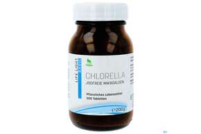 Sie sehen eine Packung Chlorella Japan. Tabl Life Light 500st, Produktbild: 01 Chlorella Japan. Tabl Life Light 500st, A-Nr.: 2025932 - 01