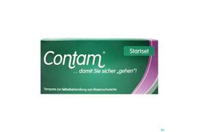 Sie sehen eine Packung Contam Vaginaltampons, Produktbild: 01 Contam Vaginaltampons, A-Nr.: 2211422 - 01