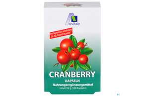 Sie sehen eine Packung Cranberry Kapseln Ms Ds 100st, Produktbild: 01 Cranberry Kapseln Ms Ds 100st, A-Nr.: 2770883 - 01