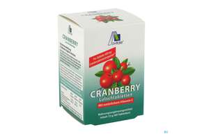Sie sehen eine Packung Cranberry Lutschtabl Avi 60st, Produktbild: 01 Cranberry Lutschtabl Avi 60st, A-Nr.: 3831121 - 01