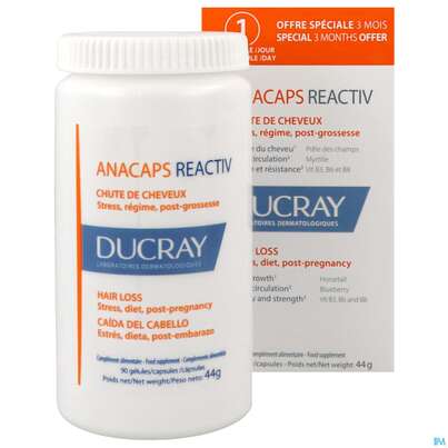 Ducray Anacaps F.d.haar Haarausfall Kapseln Reaktiv23 90st, A-Nr.: 5744975 - 07