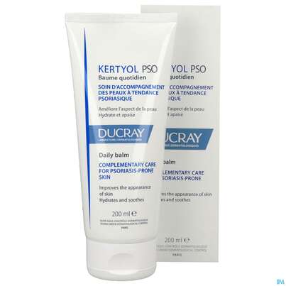 Sie sehen eine Packung Ducray Kertyol P.s.o Balsam Neu 200ml, Produktbild: 10 Ducray Kertyol P.s.o Balsam Neu 200ml, A-Nr.: 5684581 - 10