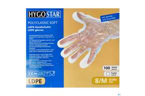 Sie sehen eine Packung Einmalhandschuhe Pfm Damen 100st, Produktbild: 01 Einmalhandschuhe Pfm Damen 100st, A-Nr.: 0982078 - 01
