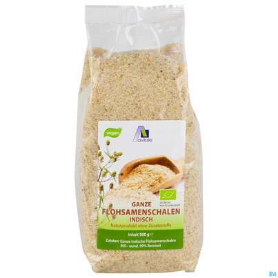Flohsamenschalen Indisch Bio 500g, A-Nr.: 5296169 - 01