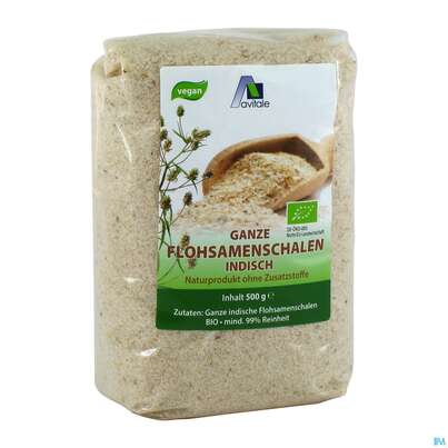Flohsamenschalen Indisch Bio 500g, A-Nr.: 5296169 - 02
