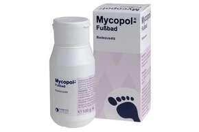 Sie sehen eine Packung Mycopol-Fußbad, Produktbild: 01 Mycopol-Fußbad, A-Nr.: 0036009 - 01