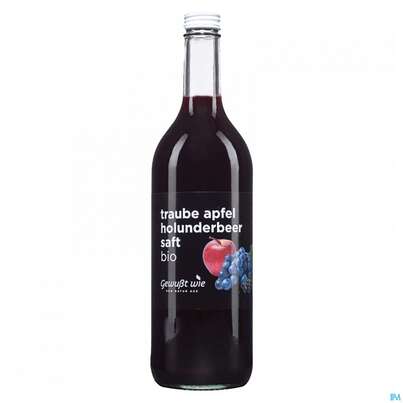 Gewusst Wie Bio Saft Traube Apfel Holunder 750ml, A-Nr.: 4110381 - 01
